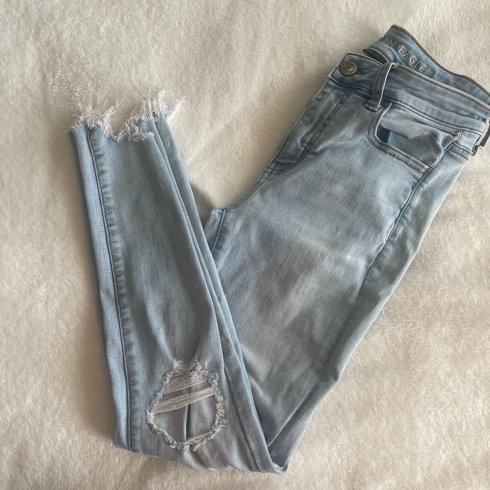 American Eagle High Rise Jegging Crop Jeans